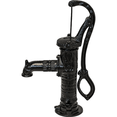 Pompe à eau manuelle Hydro-Fix, noire, longueur 640 mm, fonte, taille 1 1/4″ - Rechercher