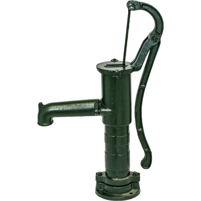 Pompe à eau manuelle Hydro-Fix, verte, longueur 660 mm, fonte, taille 1 1/4″ - Rechercher