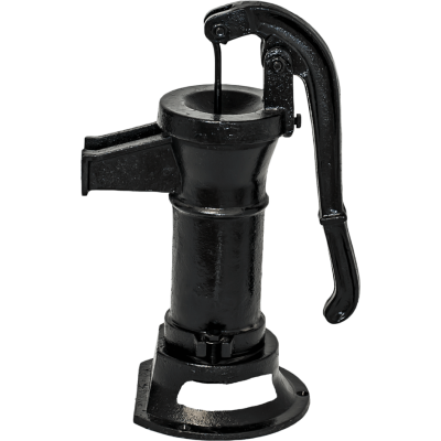 Pompe à eau manuelle Hydro-Fix, noire, courte – longueur 390 mm, fonte, taille 1 1/4″ - Comparaison de produits