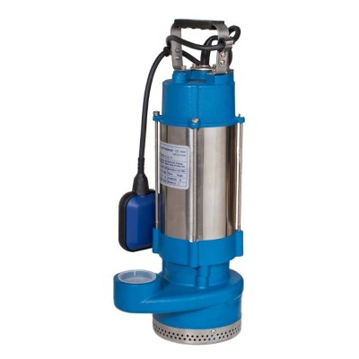 Pompe de drainage Electromash QDX 6–28/2, 1.1 A, 380 V – puissance 1.1 kW, hauteur manométrique 30 m, sortie 2″, débit 15 300 l/h – triphasée, avec flotteur externe et corps en acier inoxydable - Electromash