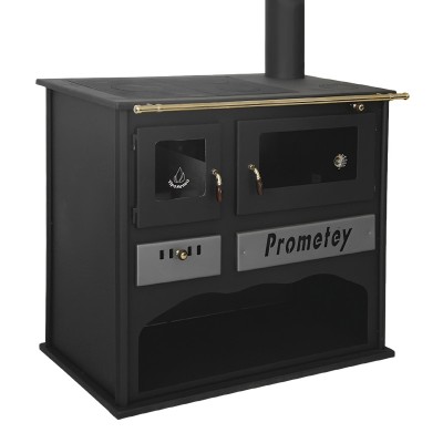 Cuisinière à bois Prometey Practik-L, 11kW - Cuisinières à bois