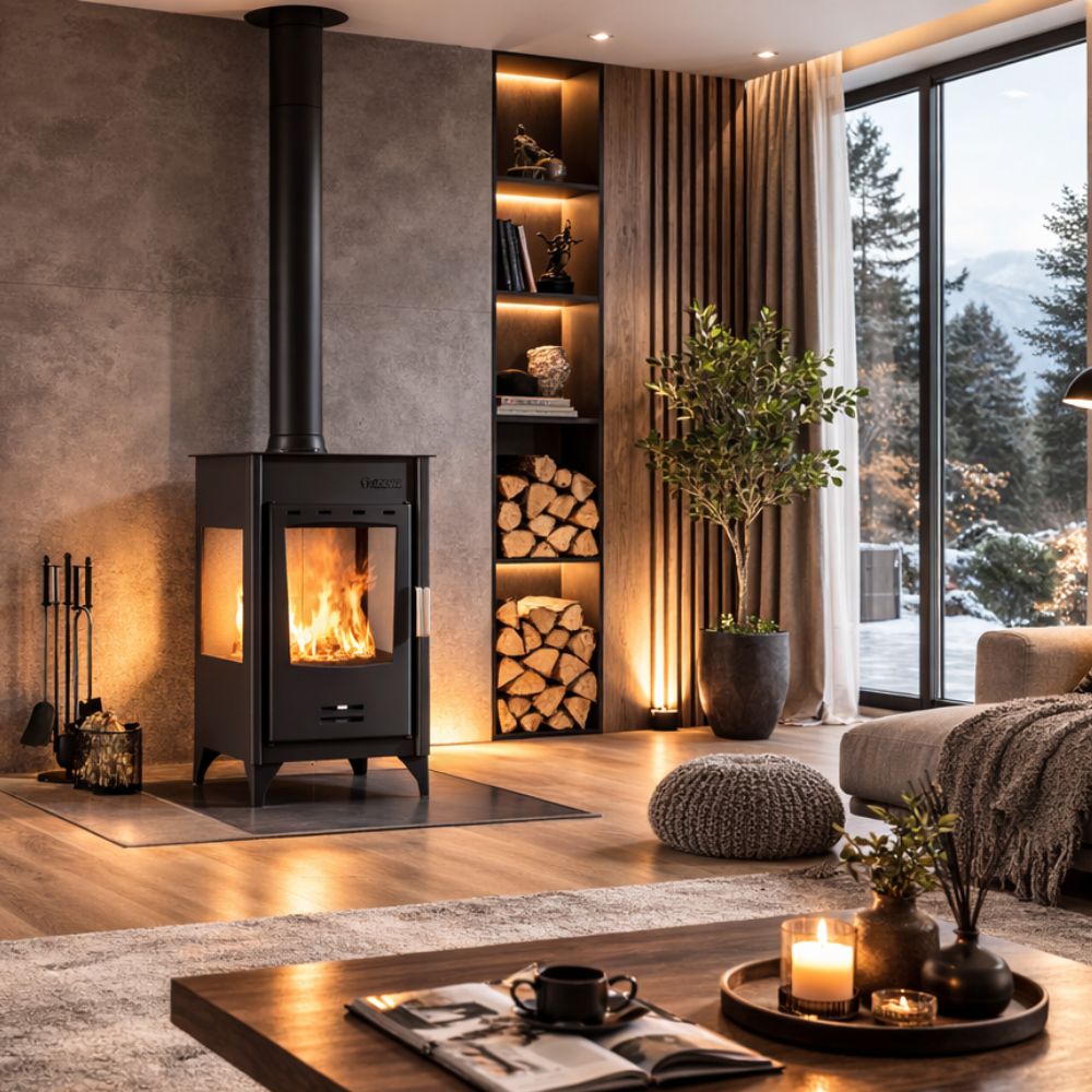 Poêle à bois Balkan Energy ATS 90-10 3 SIDE, 12.12kW | Poêles à bois |  |