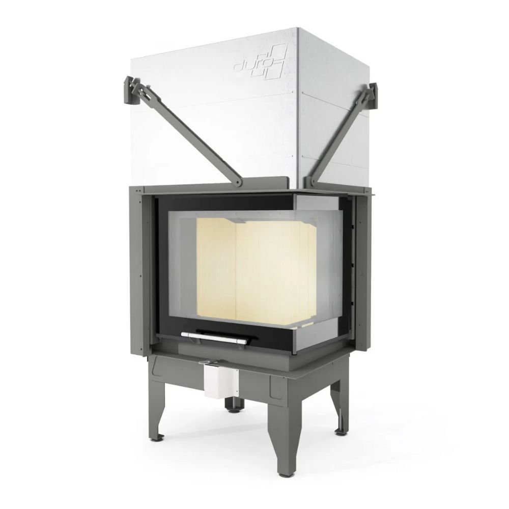 Cheminée à bois UNIFLAM 660 DURO avec conduits d’air et arrivée d’air, côté droit, 10,25 kW | Insert Cheminées à bois | Insert cheminées |