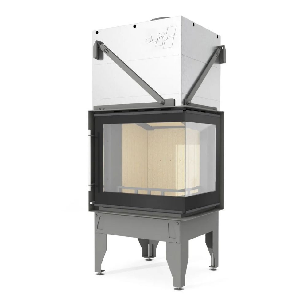 Cheminée à bois UNIFLAM 660 DURO avec conduits d’air et arrivée d’air, côté droit, 10 kW | Insert Cheminées à bois | Insert cheminées |