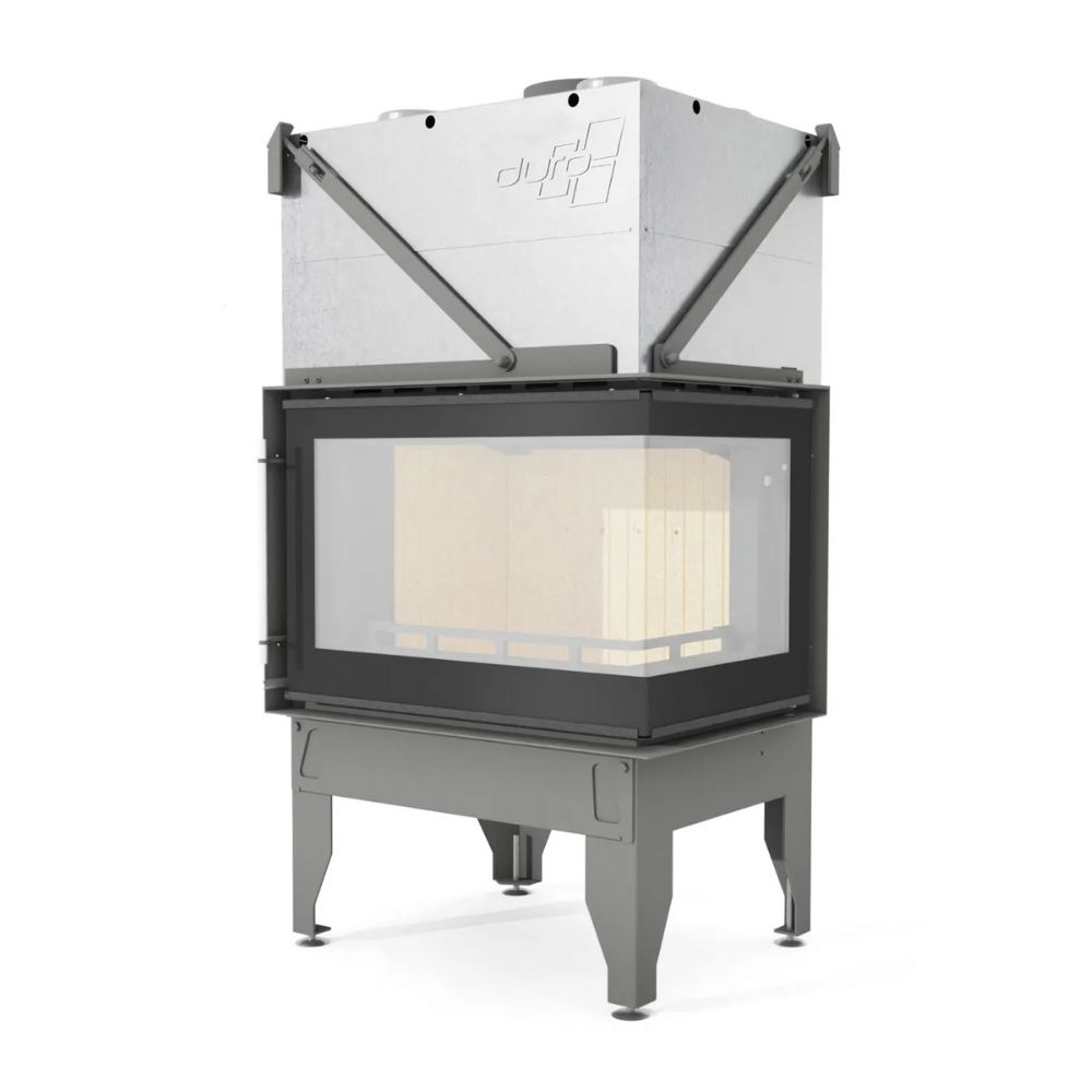 Cheminée à bois UNIFLAM 760 DURO avec conduits d’air et arrivée d’air, côté droit, 10,8 kW | Insert Cheminées à bois | Insert cheminées |