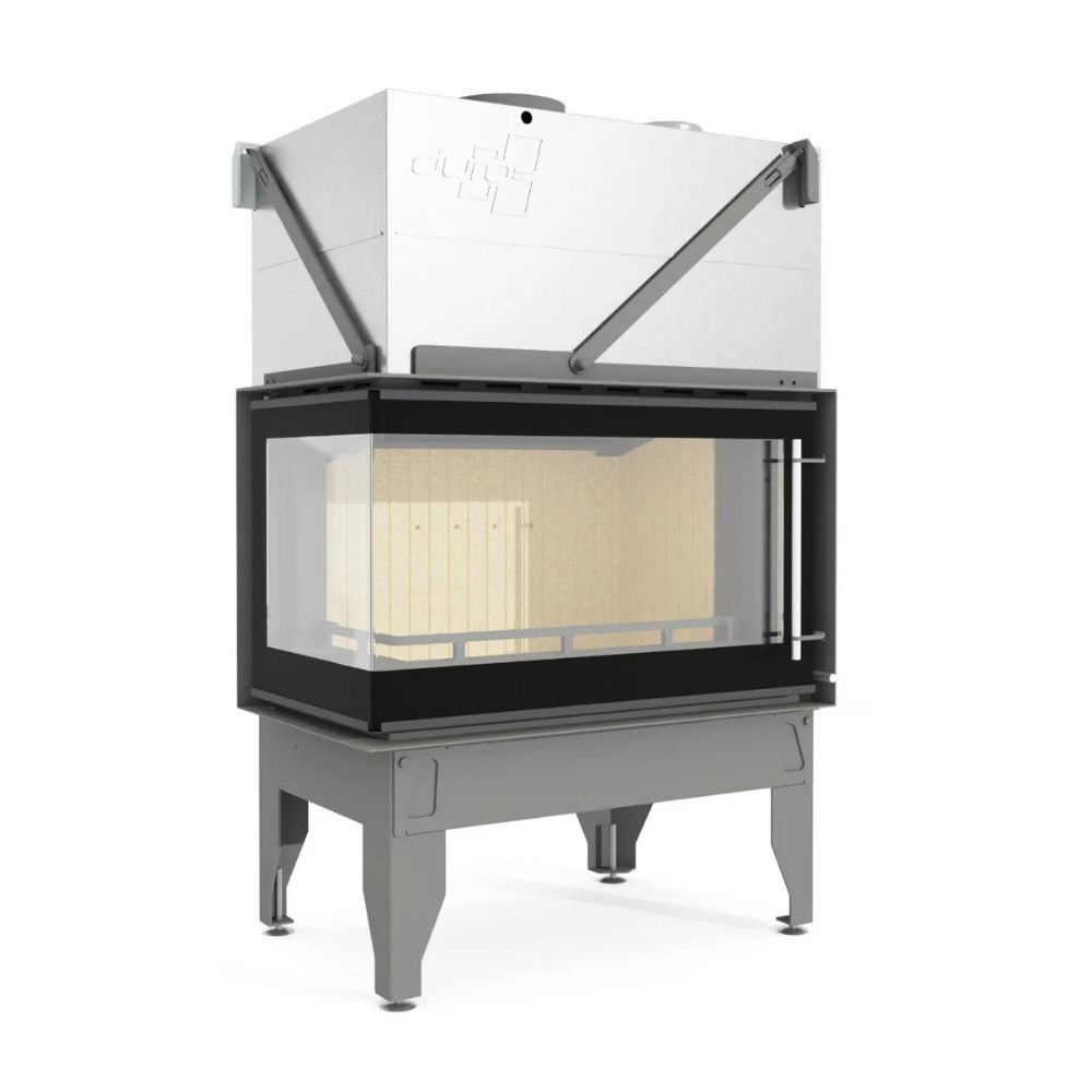 Cheminée à bois UNIFLAM 860 DURO avec conduits d’air et arrivée d’air, côté gauche, 14,1 kW | Insert Cheminées à bois | Insert cheminées |