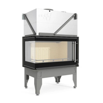Cheminée à bois UNIFLAM 860 DURO avec conduits d’air et arrivée d’air, côté gauche, 14,1 kW - Comparaison de produits