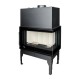 Cheminée à bois UNIFLAM 860 EVO PBS avec conduits d’air et arrivée d’air, côté droit, 15 kW | Insert Cheminées à bois | Insert cheminées |