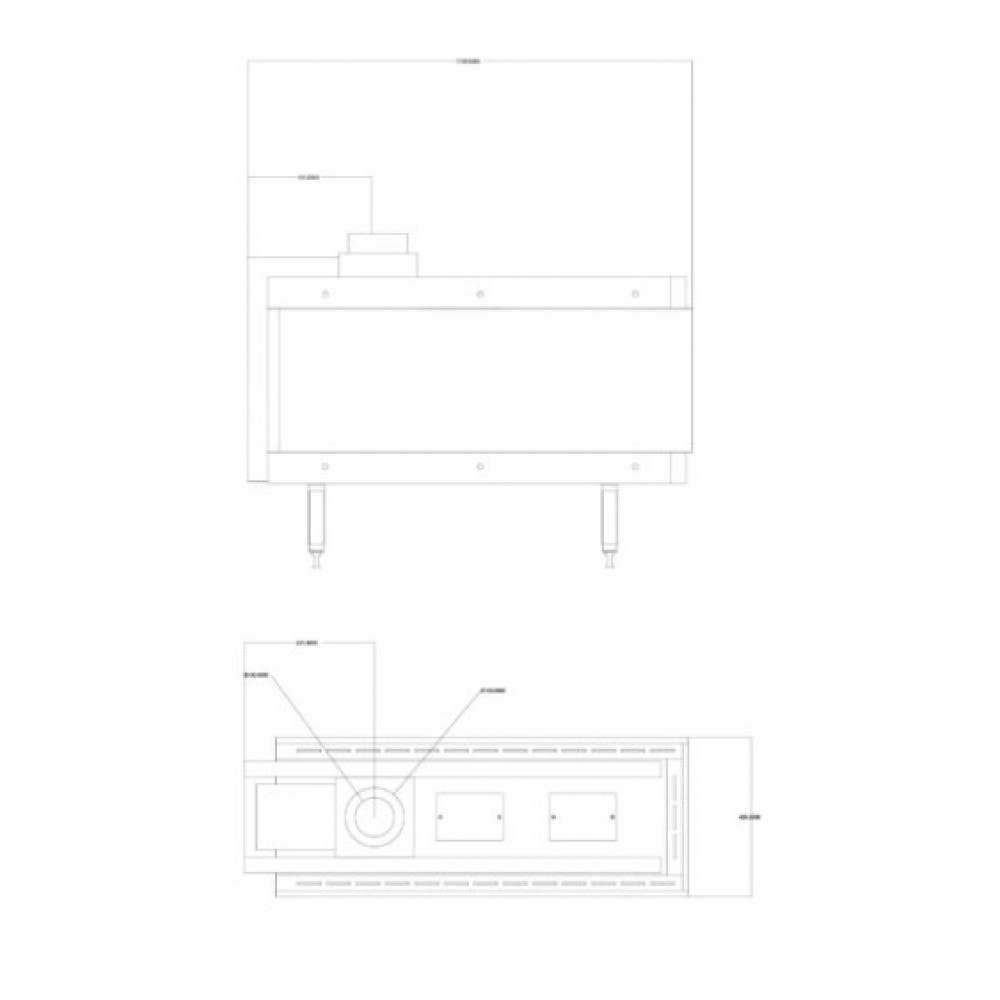 Cheminée à gaz Balkan Energy GAS 3SIDE 100, 8.2kW - 10.2kW | Cheminées à gaz | Insert cheminées |