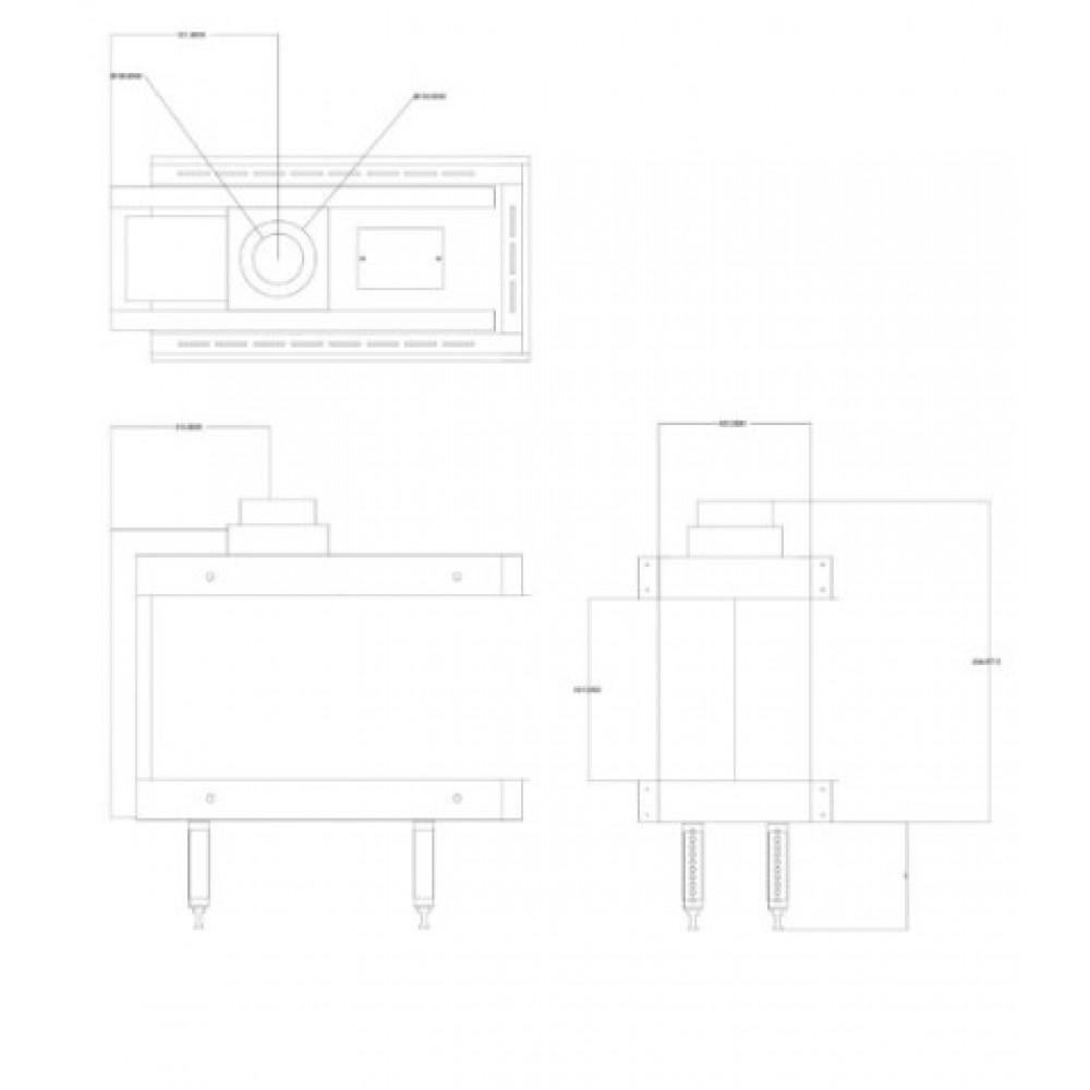 Cheminée à gaz Balkan Energy GAS 3SIDE 70, 5.8kW - 7.8kW | Cheminées à gaz | Insert cheminées |