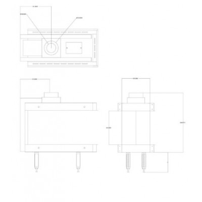 Cheminée à gaz Balkan Energy GAS 3SIDE 70, 5.8kW - 7.8kW - Insert cheminées