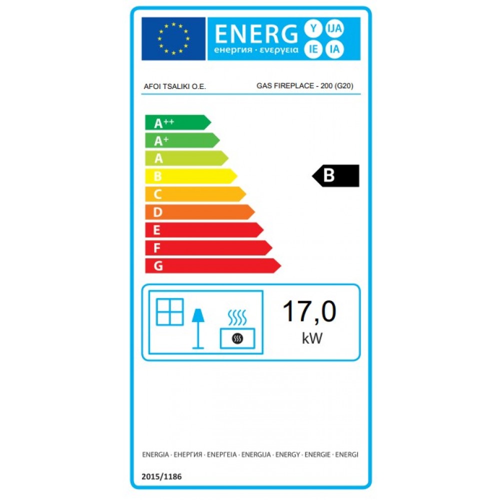Cheminée à gaz Balkan Energy GAS CORNER 200, 17kW | Cheminées à gaz | Insert cheminées |