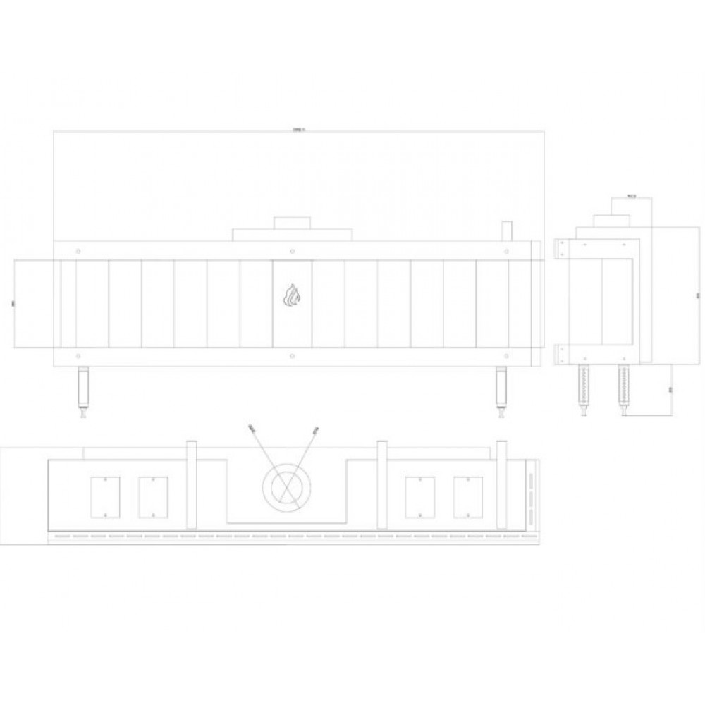 Cheminée à gaz Balkan Energy GAS CORNER 200, 17kW | Cheminées à gaz | Insert cheminées |