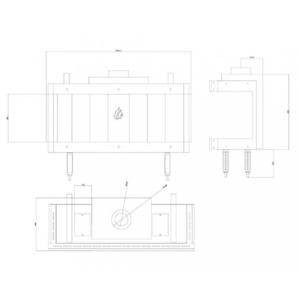 Cheminée à gaz Balkan Energy GAS PANORAMA 100, 10.2kW | Cheminées à gaz | Insert cheminées |