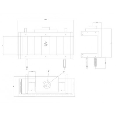 Cheminée à gaz Balkan Energy GAS PANORAMA 100, 10.2kW - Insert cheminées