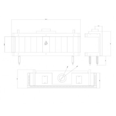 Cheminée à gaz Balkan Energy GAS PANORAMA 150, 13kW - Insert cheminées