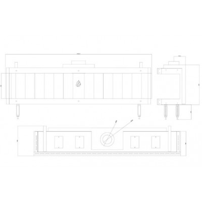 Cheminée à gaz Balkan Energy GAS PANORAMA 200, 17kW - Insert cheminées