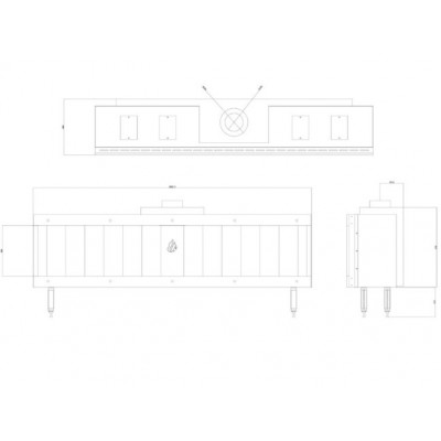Cheminée à gaz Balkan Energy GAS STRAIGHT 200, 17kW - Insert cheminées