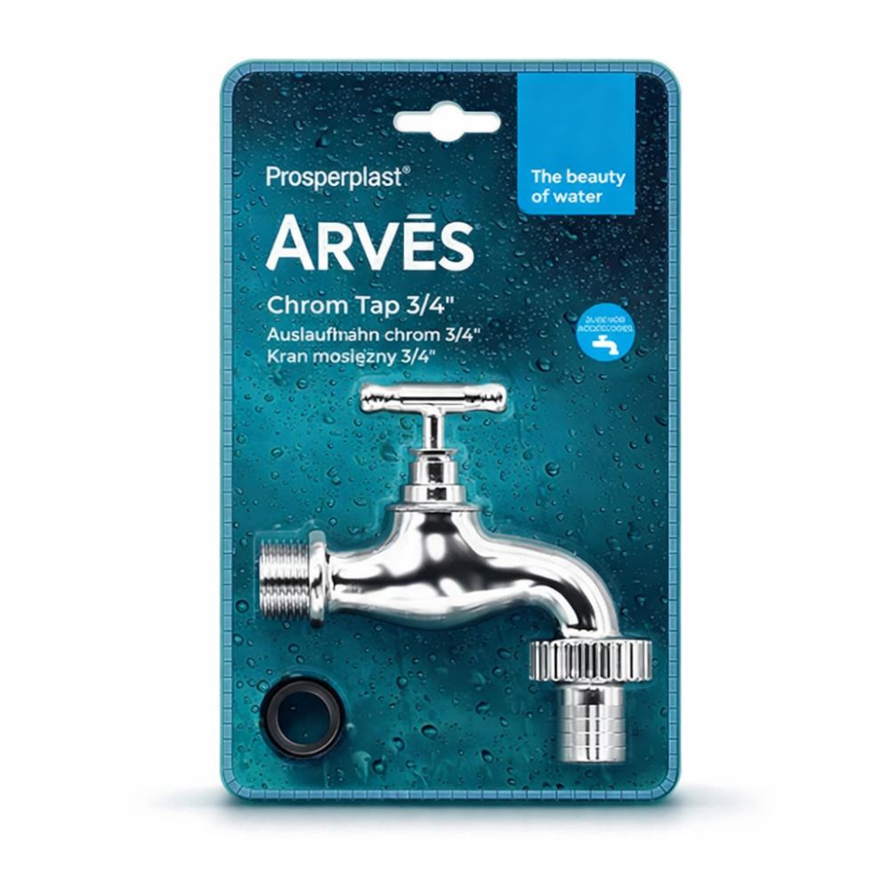 Robinet chromé Prosperplast 3/4″ pour réservoirs d’eau de pluie | Réservoirs d'eau |  |