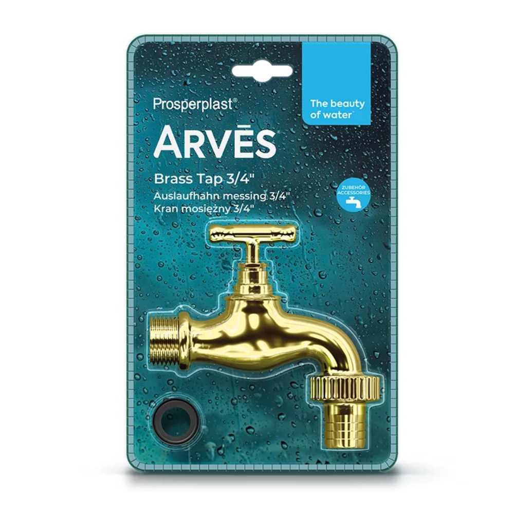 Robinet doré Prosperplast 3/4″ pour réservoirs d’eau de pluie | Réservoirs d'eau |  |