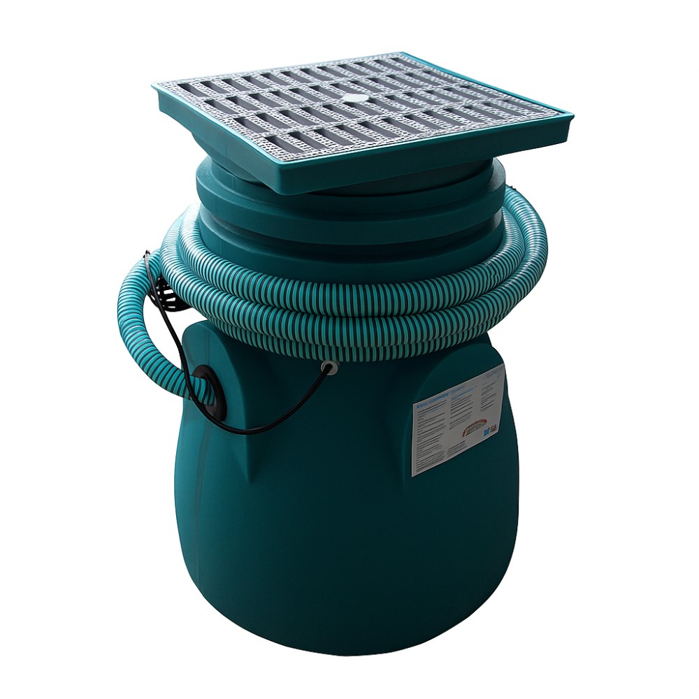 Station de relevage des eaux usées avec pompe TWINGO 300, pour installation encastrée – capacité 75 L, puissance 0,33 kW, débit 0,15 m³/h, hauteur manométrique 5,8 m | Pompes submersible | Pompe a eau |
