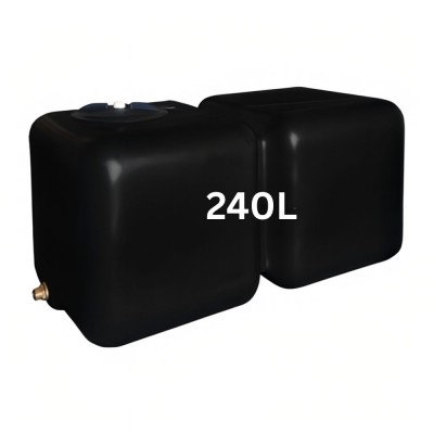 Réservoirs d'eau potable HydroMoby AQUA S12, horizontal 240 L (noir) - Réservoirs d'eau potable