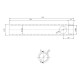 Bougie / Résistance d’allumage pour poêle à granulés, tube, diamètre 19 mm, longueur 162 mm, filetage 3/8" | Bougie pour poêles à granulés | Pièces détachées pour poêles à granulés |