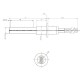 Bougie / Résistance en céramique pour poêle à granulés MCZ, RED et autres, longueur totale 107 mm, 315 W | Bougie pour poêles à granulés | Pièces détachées pour poêles à granulés |