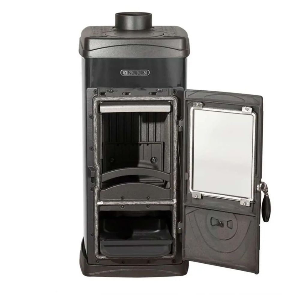 Poêle à bois en fonte italienne La Nordica Super Junior, noire, 5.7kW | Poêles à bois en fonte | Poêles à bois |