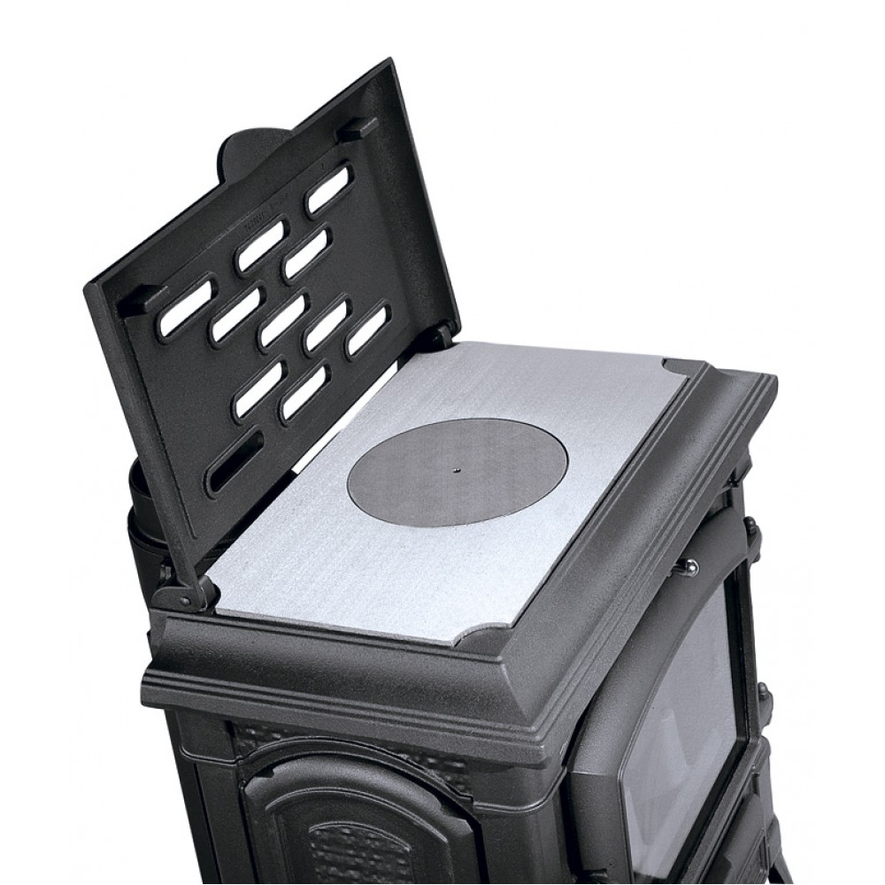 Poêle à bois en fonte italienne La Nordica Isetta CC Lean avec plaque de cuisson, 7.7kW | Cuisinières à bois |  |