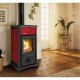 Poêle à bois italien La Nordica Gemma, rouge, 6.5kW | Poêles à bois |  |