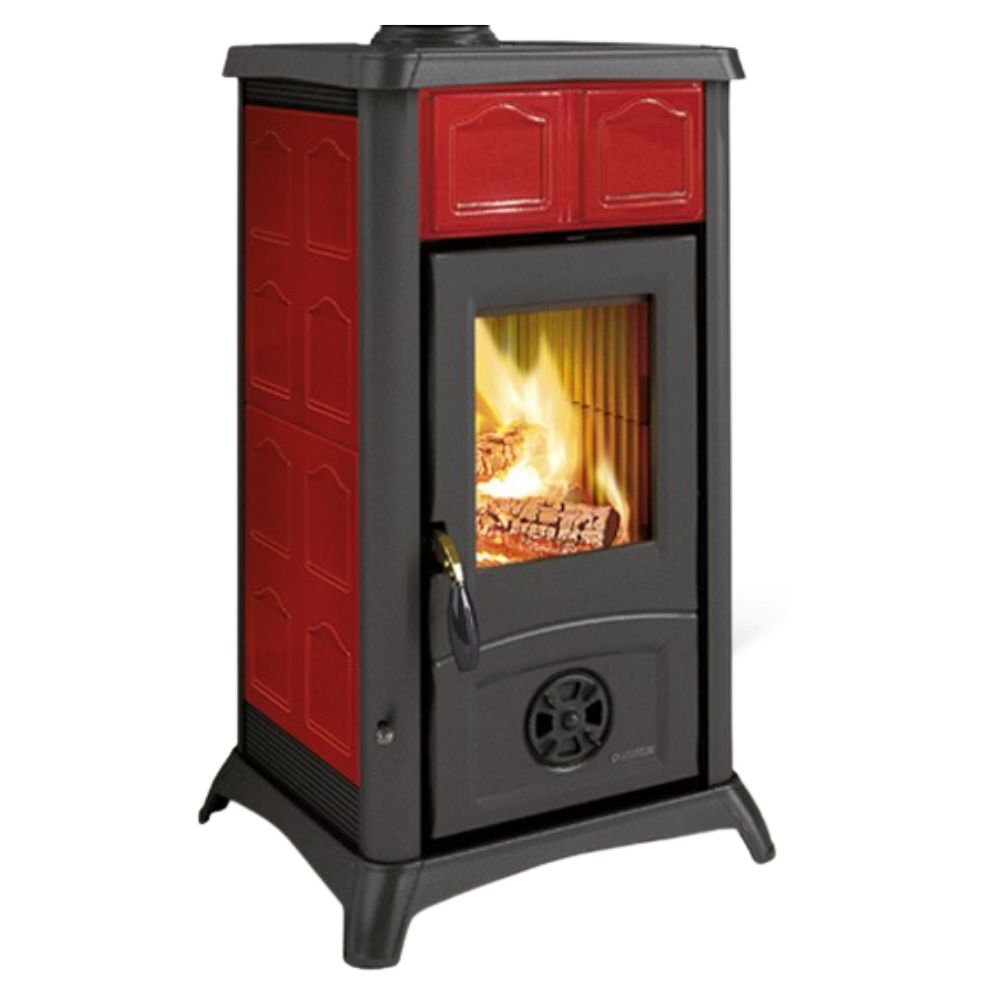 Poêle à bois italien La Nordica Gemma, rouge, 6.5kW | Poêles à bois |  |