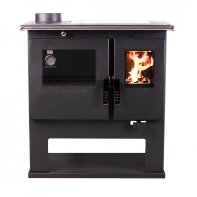 Cuisinière à bois Verso CS Ceramic avec plaque vitrocéramique, Gauche, 7.7kW - Comparaison de produits