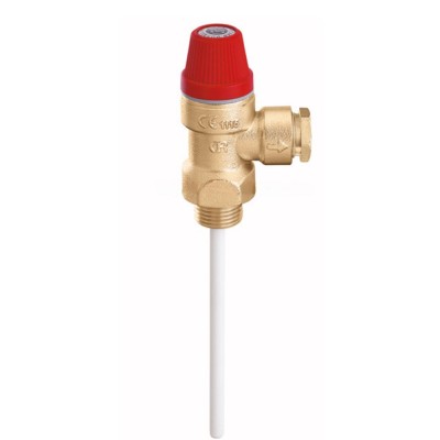 Soupape de sécurité température-pression 1/2" x 1/2" (DN 15) - Chauffage central