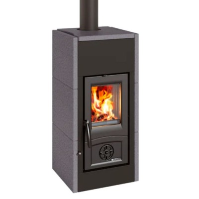 Poêle à bois en fonte italienne La Nordica Asia, 7kW - Poêles à bois et cheminées italiennes