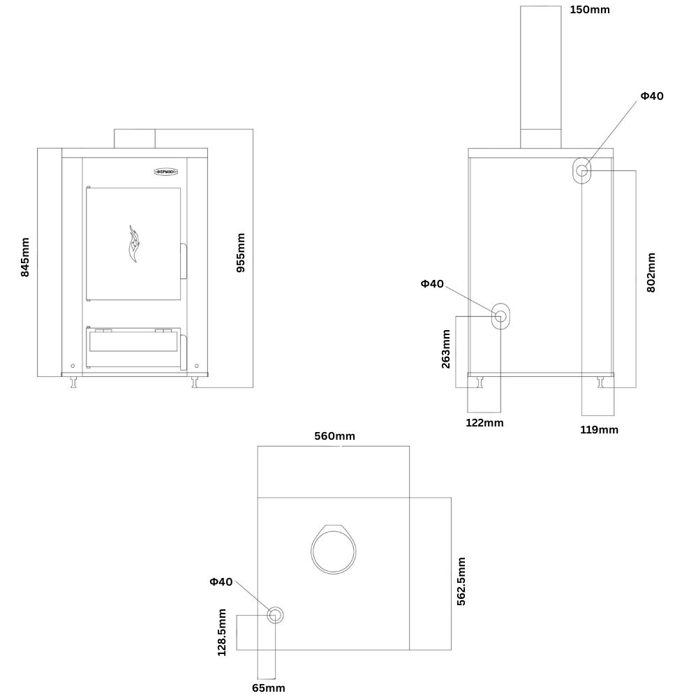 Chaudière à bois Balkan Energy ATS HYDRO, 20 kW | Chaudières à bois |  |