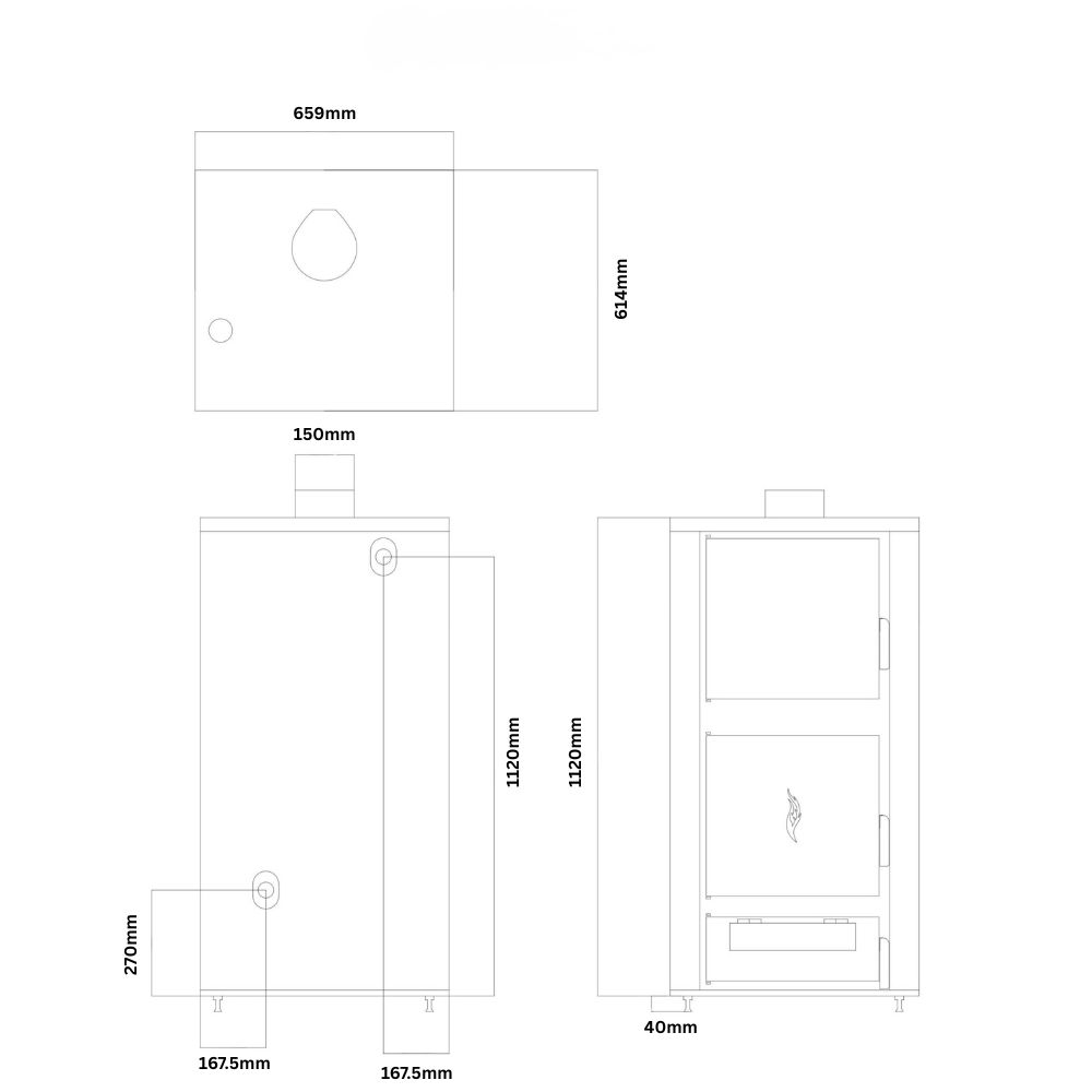 Chaudière à bois Balkan Energy ATS HYDRO, 40 kW | Chaudières à bois |  |