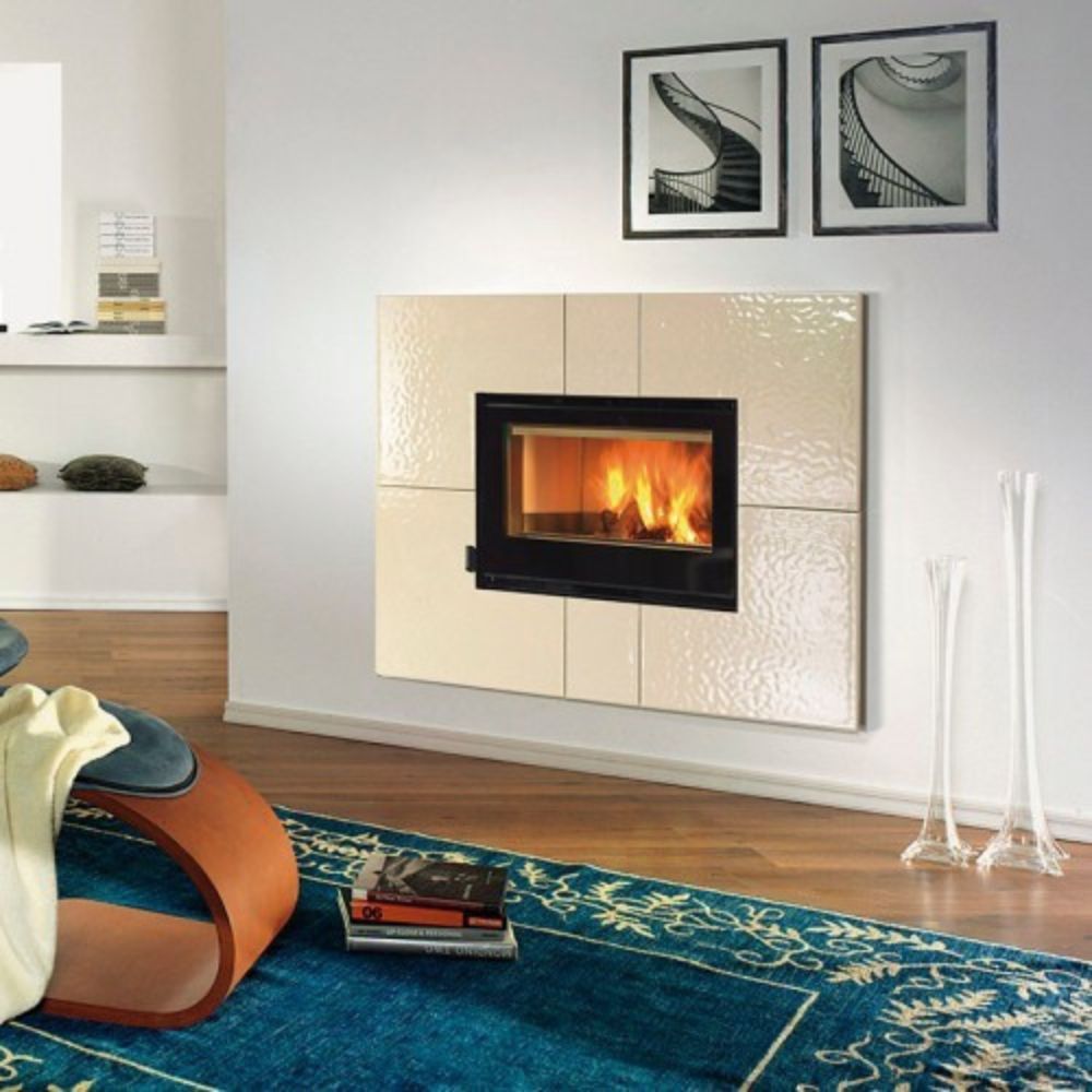 Cheminée à bois en fonte italienne La Nordica 80 crystal Evo, 7.4kW | Insert Cheminées à bois | Insert cheminées |