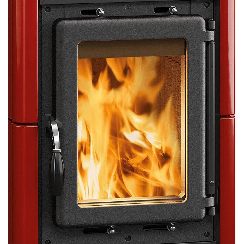Poêle à bois italien avec plaque de cuisson La Nordica Emiliana, rouge, 6.5kW | Cuisinières à bois |  |