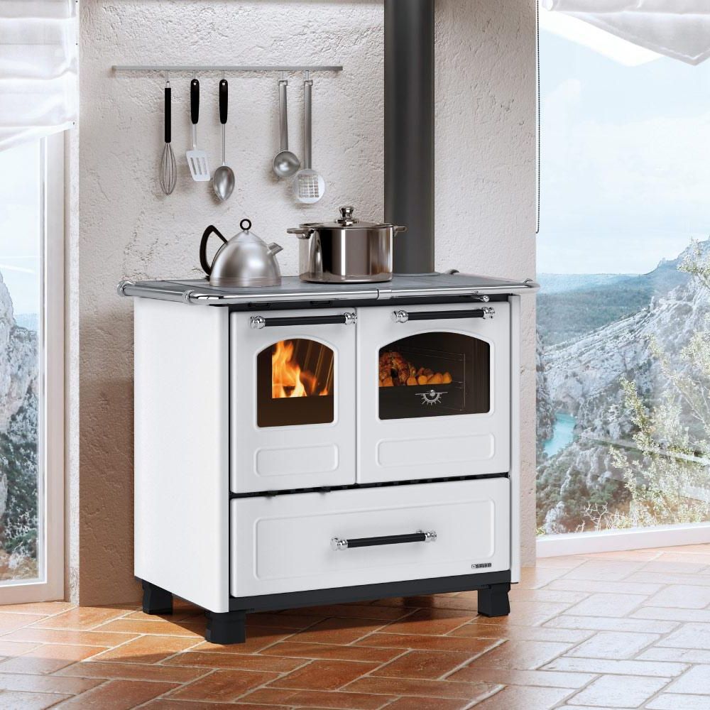 Cuisinière à bois italienne La Nordica Family 4.5, blanche, 7.5kW | Cuisinières à bois |  |
