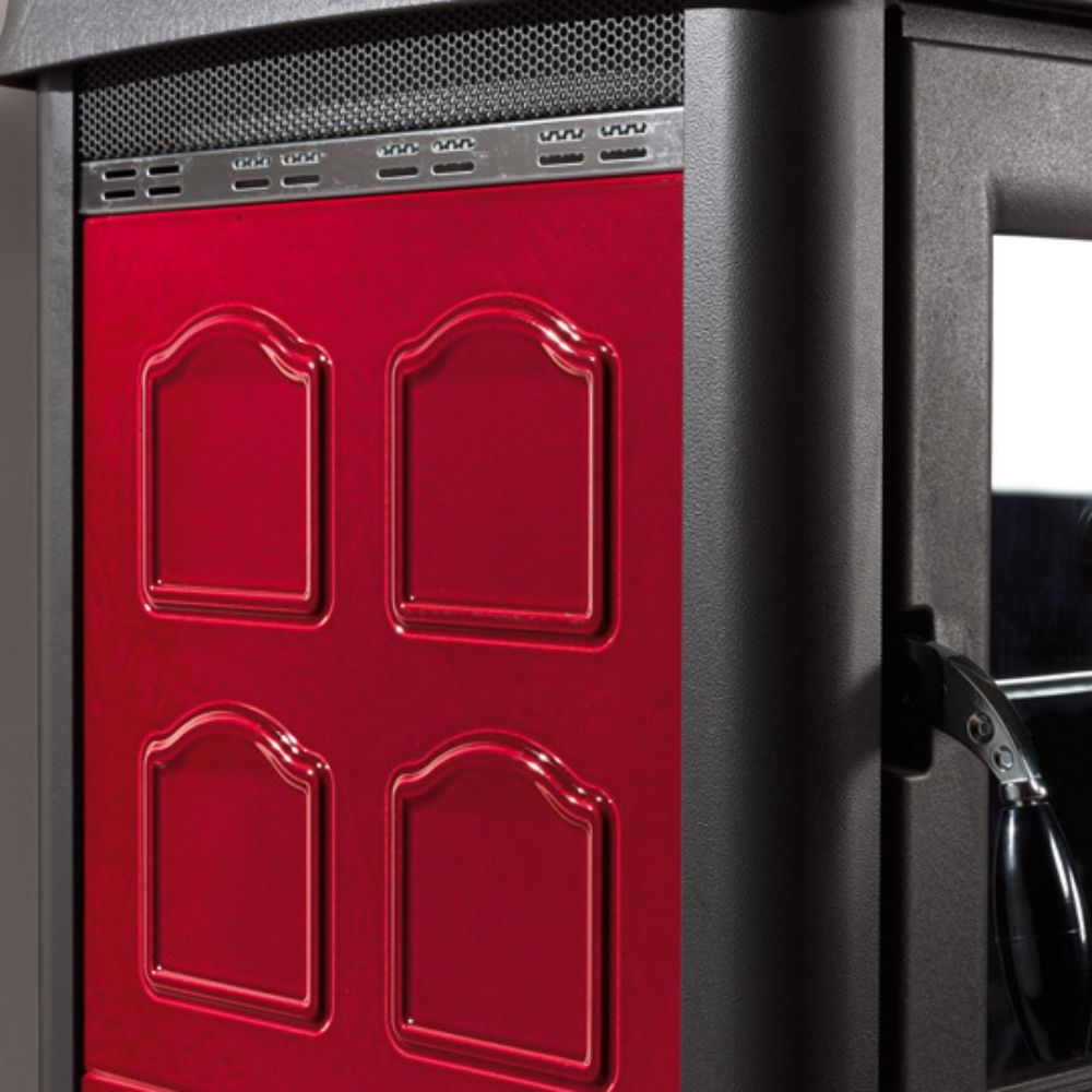 Poêle à bois avec four italien La Nordica Gemma Forno, rouge, 7.3kW | Poêles à bois avec four | Poêles à bois |