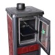 Poêle à bois avec four italien La Nordica Gemma Forno, rouge, 7.3kW | Poêles à bois avec four | Poêles à bois |