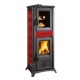 Poêle à bois avec four italien La Nordica Gemma Forno, rouge, 7.3kW | Poêles à bois avec four | Poêles à bois |