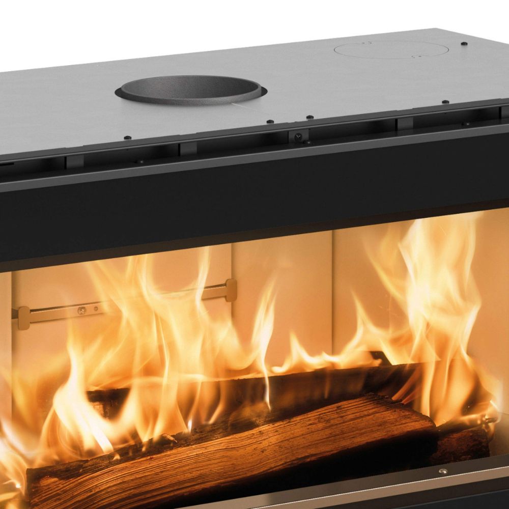 Cheminée à bois en fonte italienne La Nordica Inserto 100 Wide, 8.1kW | Insert Cheminées à bois | Insert cheminées |