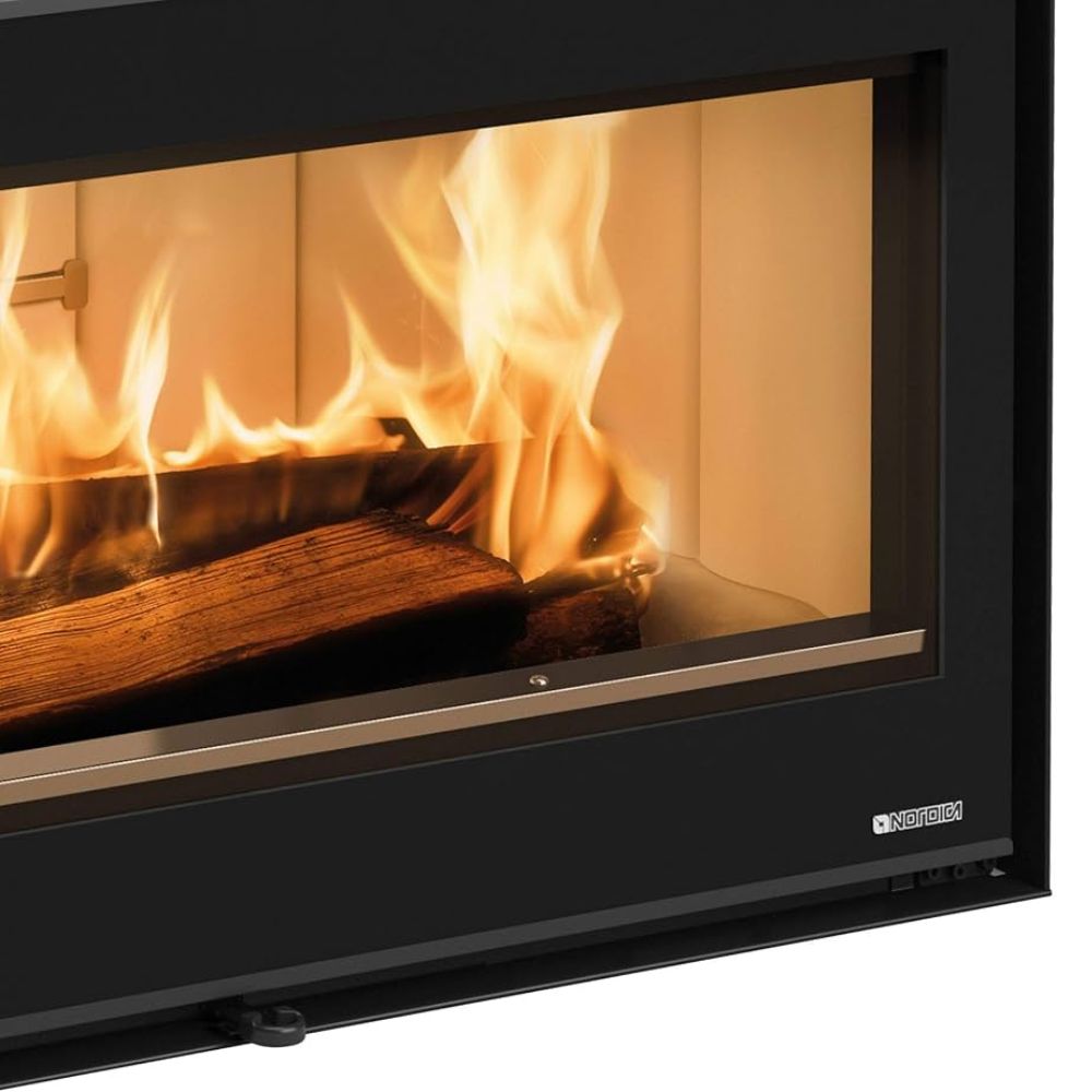 Cheminée à bois en fonte italienne La Nordica Inserto 100 Wide, 8.1kW | Insert Cheminées à bois | Insert cheminées |