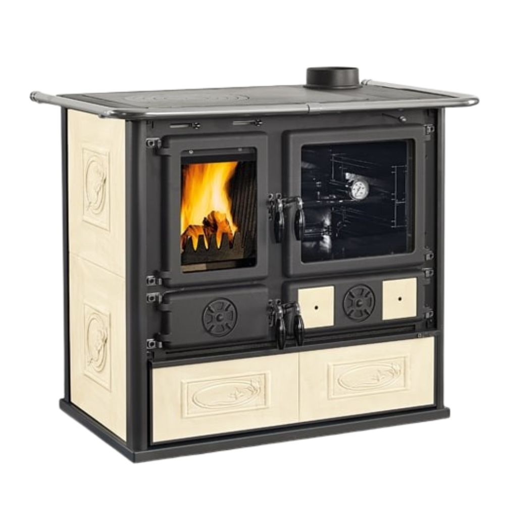 Cuisinière à bois italienne La Nordica Rosa, écrue, 8.8kW | Cuisinières à bois |  |