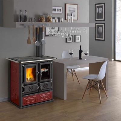 Cuisinière à bois italienne La Nordica Rosetta, 7.9kW - Poêles à bois et cheminées italiennes