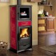 Poêle à bois avec four italien La Nordica Rossella Plus Forno Evo, rouge, 9.4kW | Poêles à bois avec four | Poêles à bois |