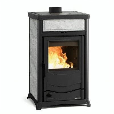 Poêle à bois italienne bouilleur La Nordica Termorossella Plus EVO DSA, pierre naturelle, 11.1kW - Comparaison de produits