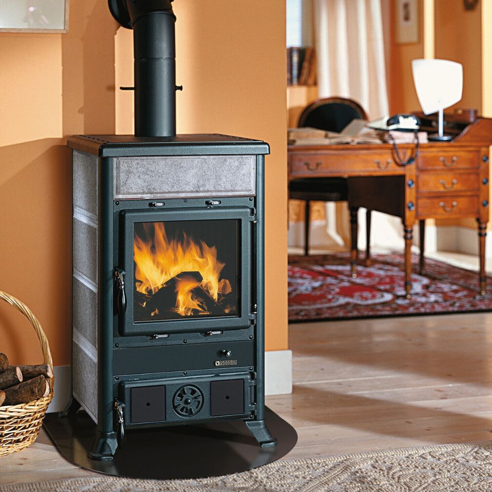 Poêle à bois italien La Nordica Rossella R1, pierre naturelle, 9kW | Poêles à bois |  |